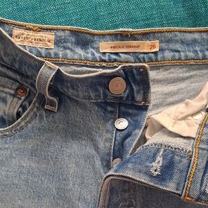 Levi's Blue Straight Jeans Classic Style RibCage Size 26